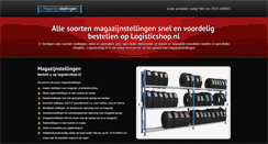 Desktop Screenshot of magazijn-stelling.com